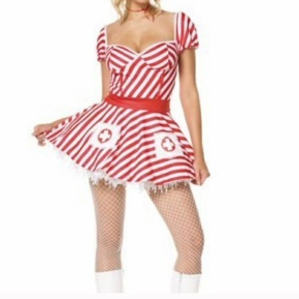Sexy Nurse Candy Striper Costume